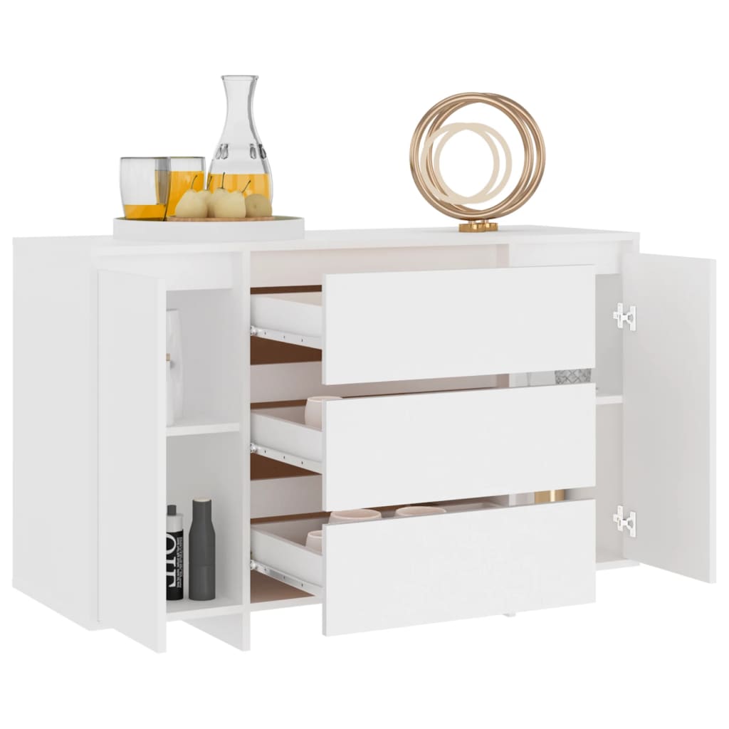 Buffet avec 3 tiroirs Blanc 120x41x75 cm Aggloméré Buffets & bahuts vidaXL   