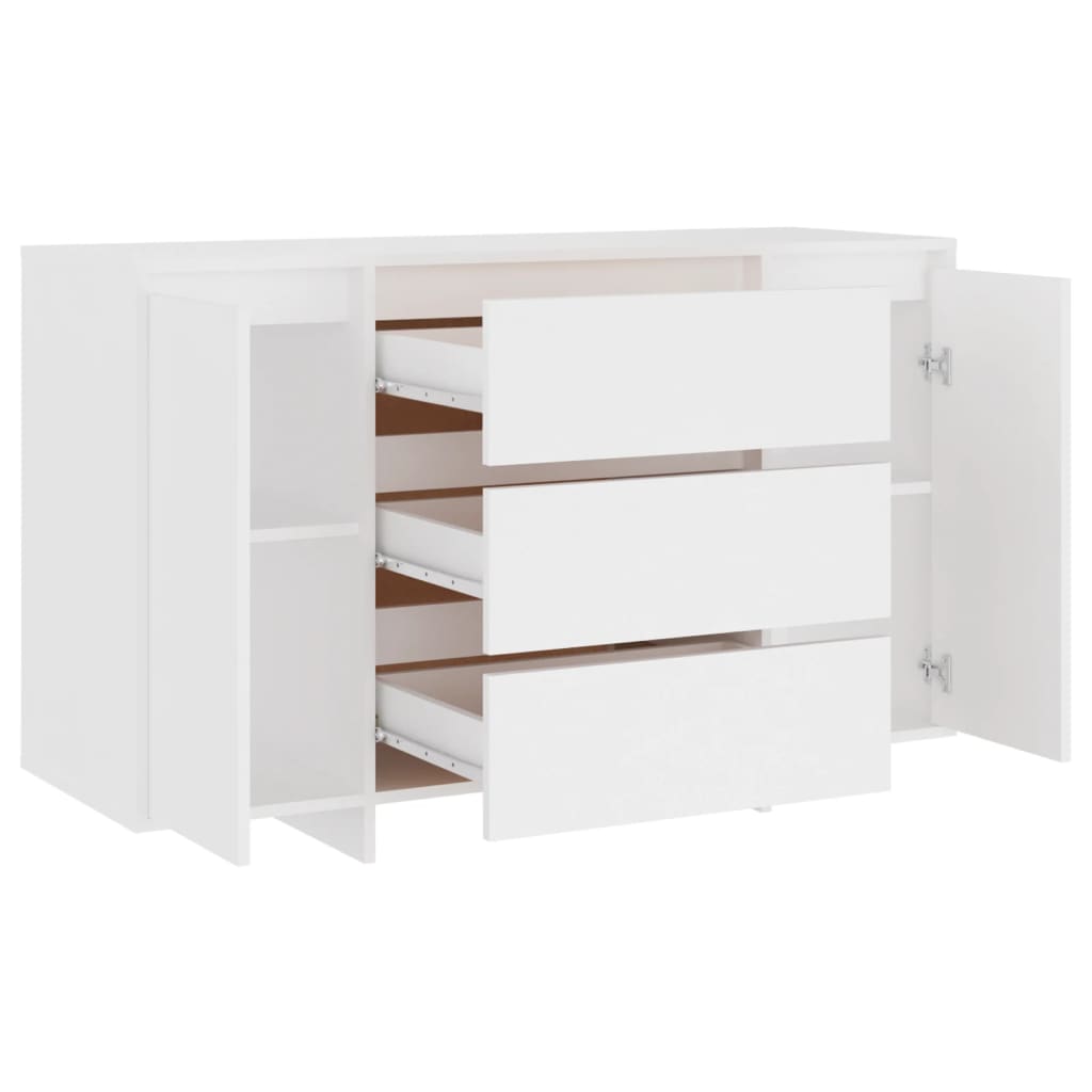 Buffet avec 3 tiroirs Blanc 120x41x75 cm Aggloméré Buffets & bahuts vidaXL   