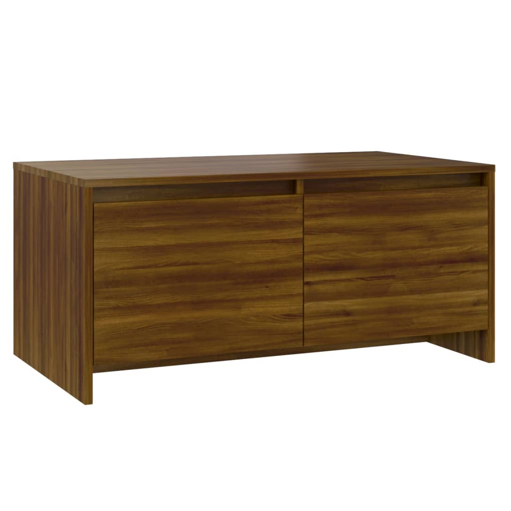 Table basse Chêne marron 90x50x41,5 cm Aggloméré Tables basses vidaXL   