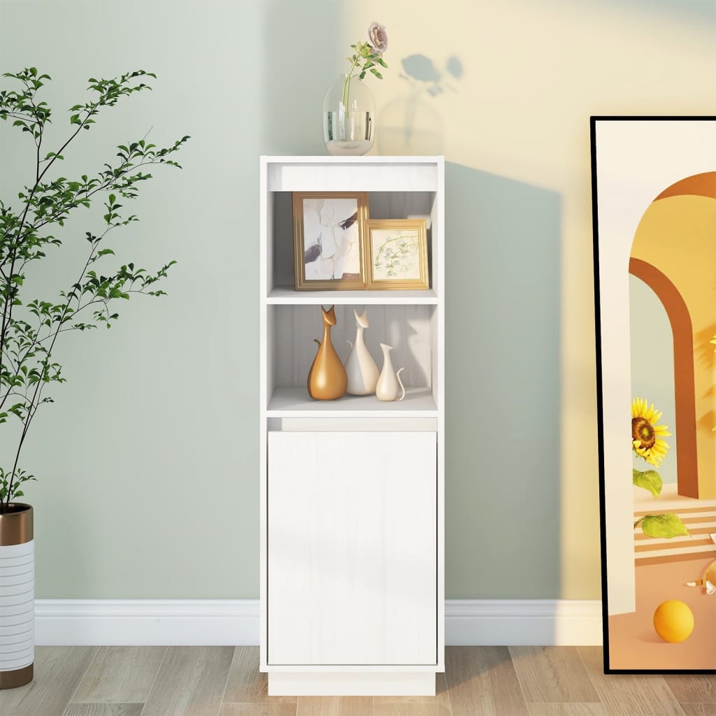 Buffet Blanc 37x34x110 cm Bois massif de pin Buffets & bahuts vidaXL   