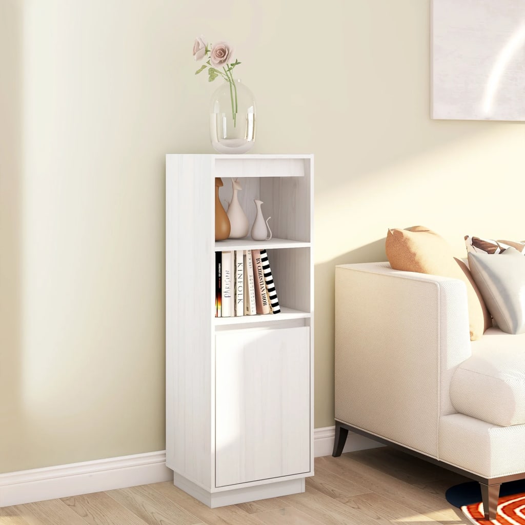 Buffet Blanc 37x34x110 cm Bois massif de pin Buffets & bahuts vidaXL   