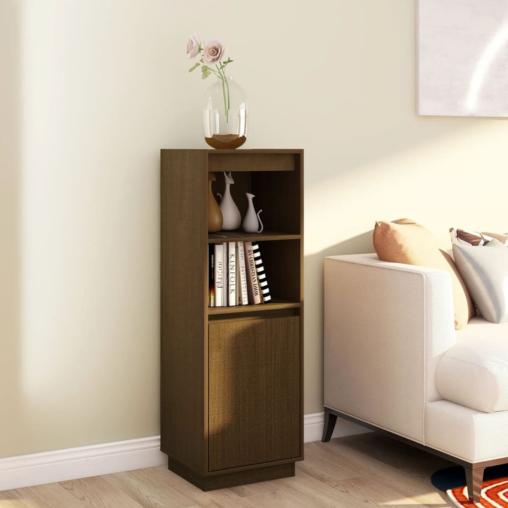 Buffet Marron miel 37x34x110 cm Bois massif de pin Buffets & bahuts vidaXL   