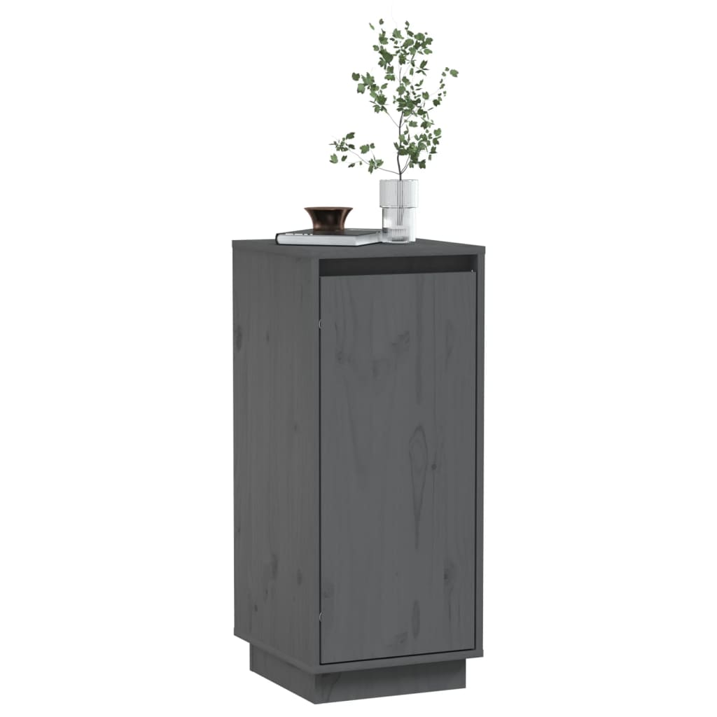 Buffet Gris 31,5x34x75 cm Bois massif de pin Buffets & bahuts vidaXL   