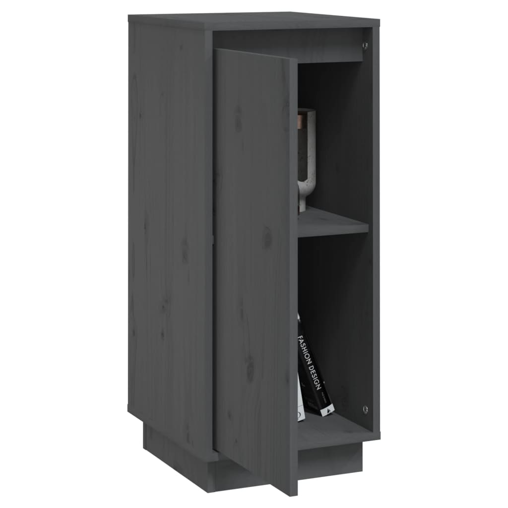Buffet Gris 31,5x34x75 cm Bois massif de pin Buffets & bahuts vidaXL   