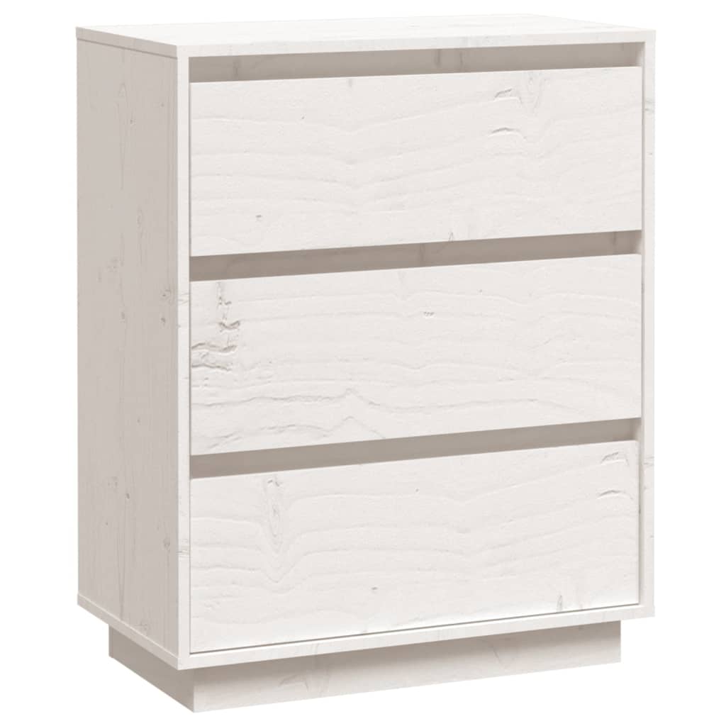 Buffet Blanc 60x34x75 cm Bois massif de pin Buffets & bahuts vidaXL   