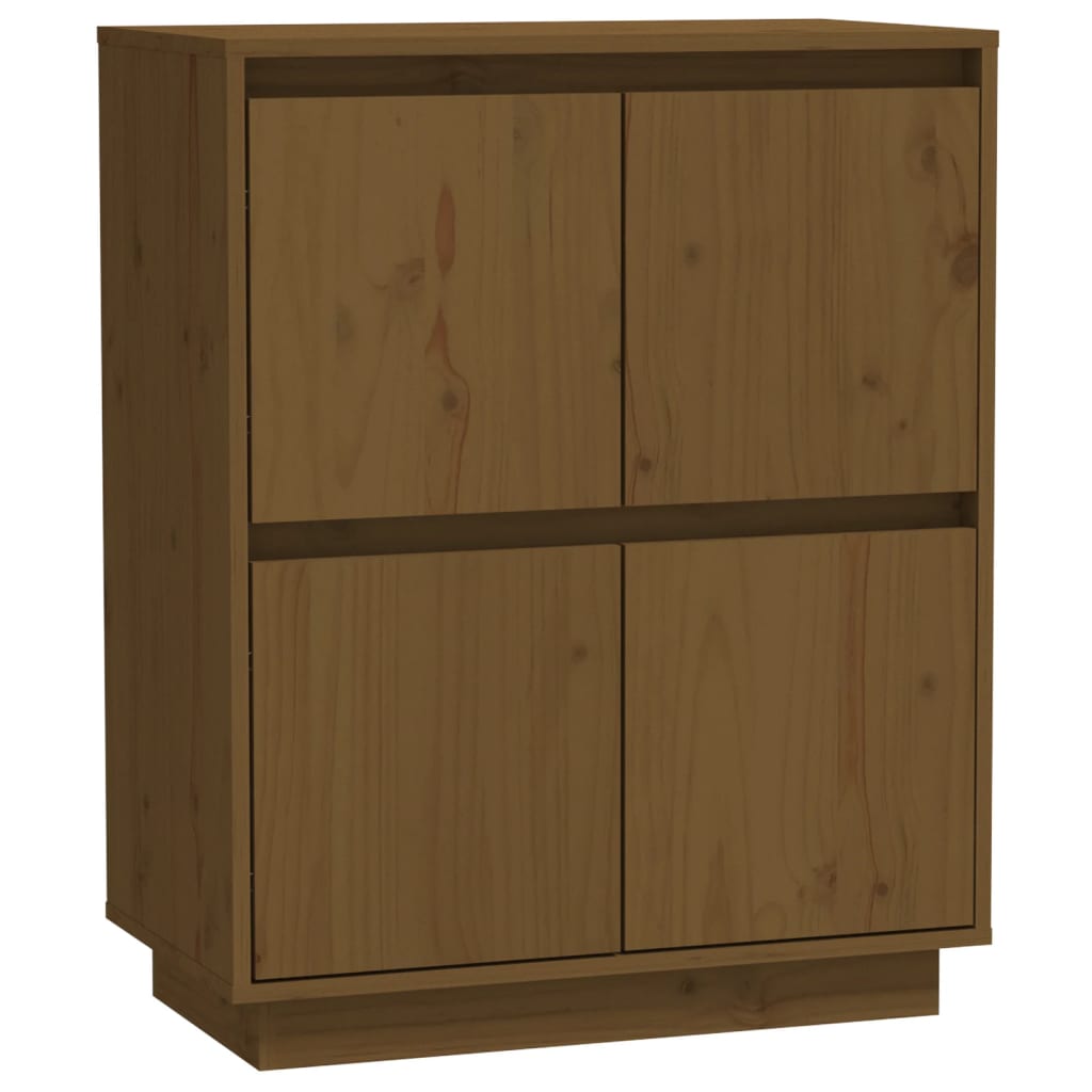 Buffet Marron miel 60x34x75 cm Bois massif de pin Buffets & bahuts vidaXL   