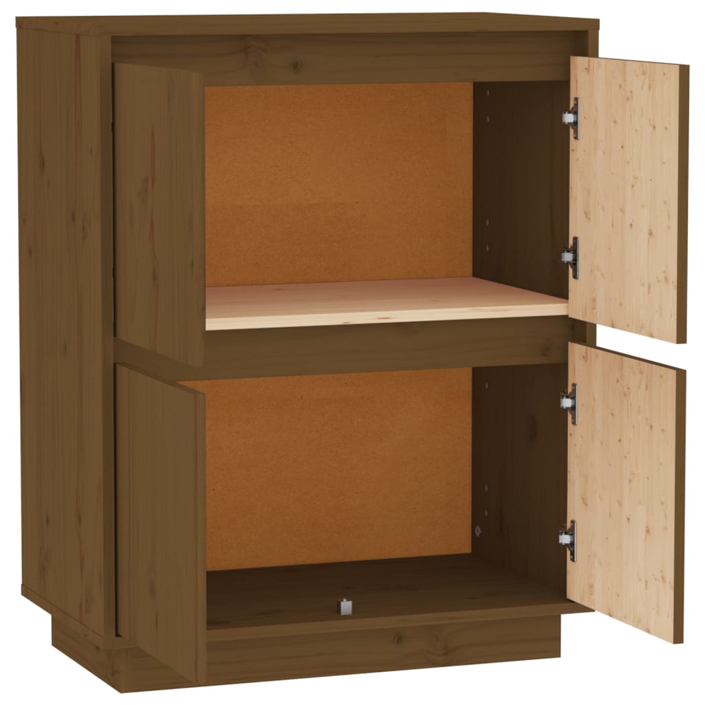Buffet Marron miel 60x34x75 cm Bois massif de pin Buffets & bahuts vidaXL   