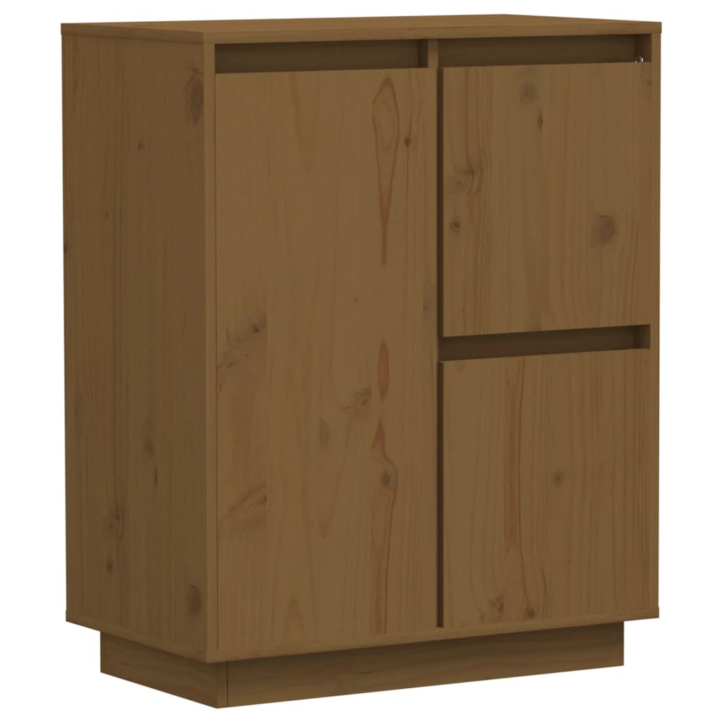 Buffet Marron miel 60x34x75 cm Bois massif de pin Buffets & bahuts vidaXL   
