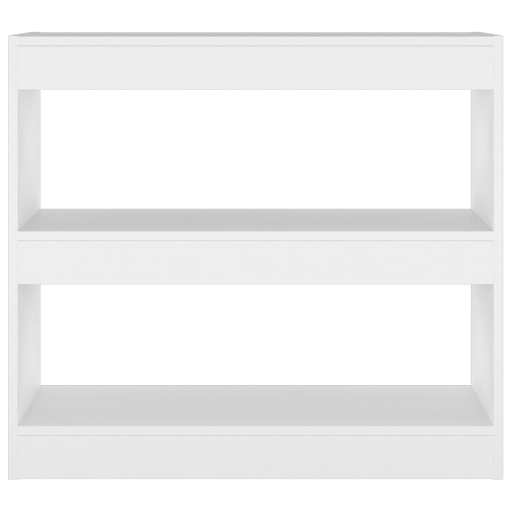 Bibliothèque/Séparateur de pièce Blanc 80x30x72 cm Bibliothèques vidaXL   