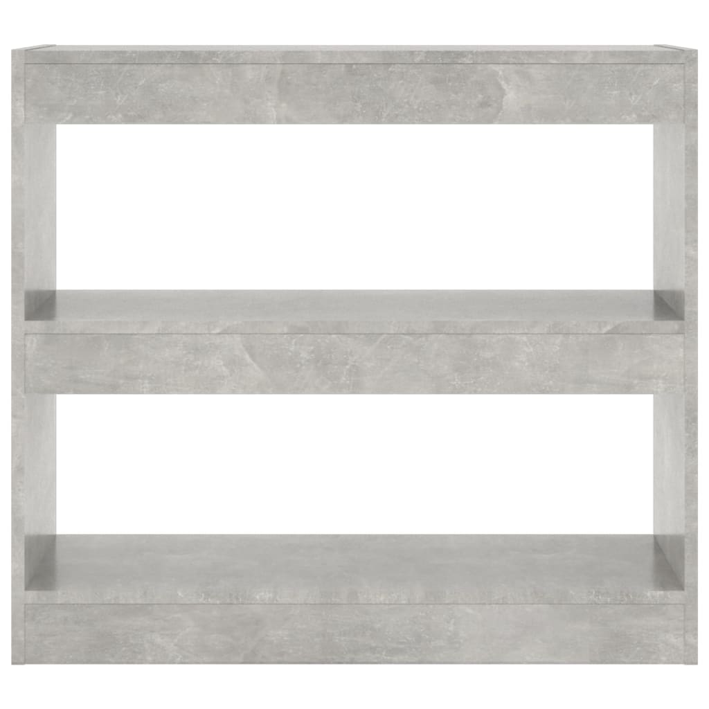 Bibliothèque/Séparateur de pièce Gris béton 80x30x72 cm Bibliothèques vidaXL   