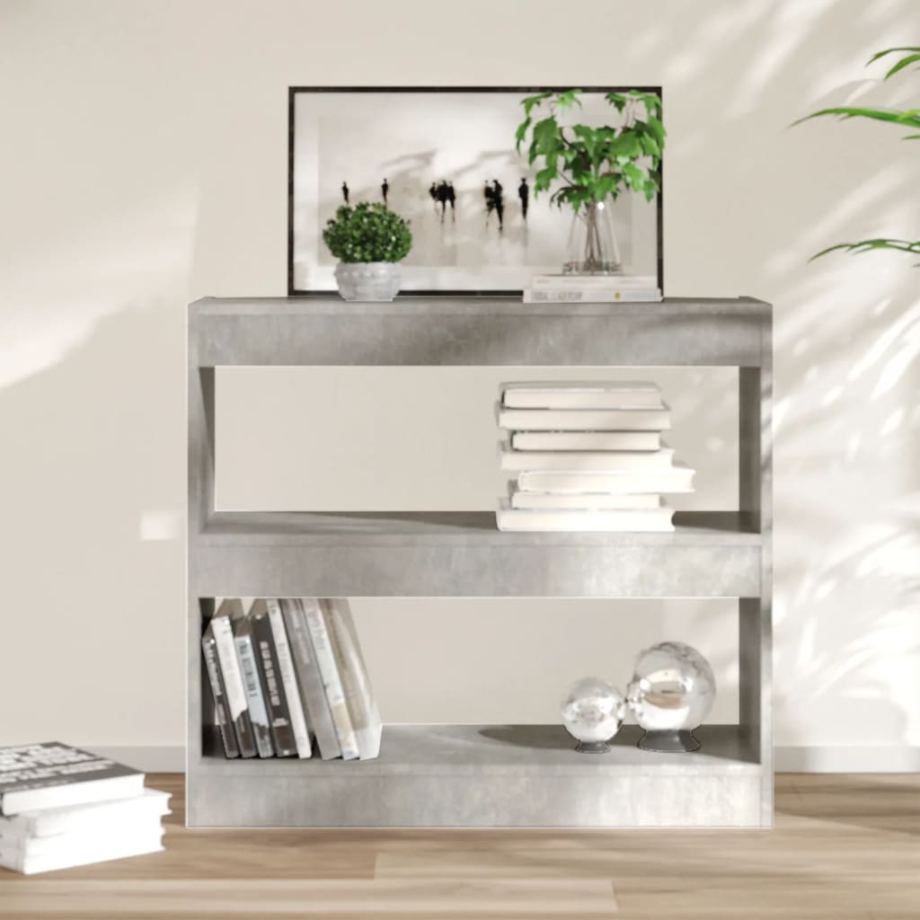 Bibliothèque/Séparateur de pièce Gris béton 80x30x72 cm Bibliothèques vidaXL   