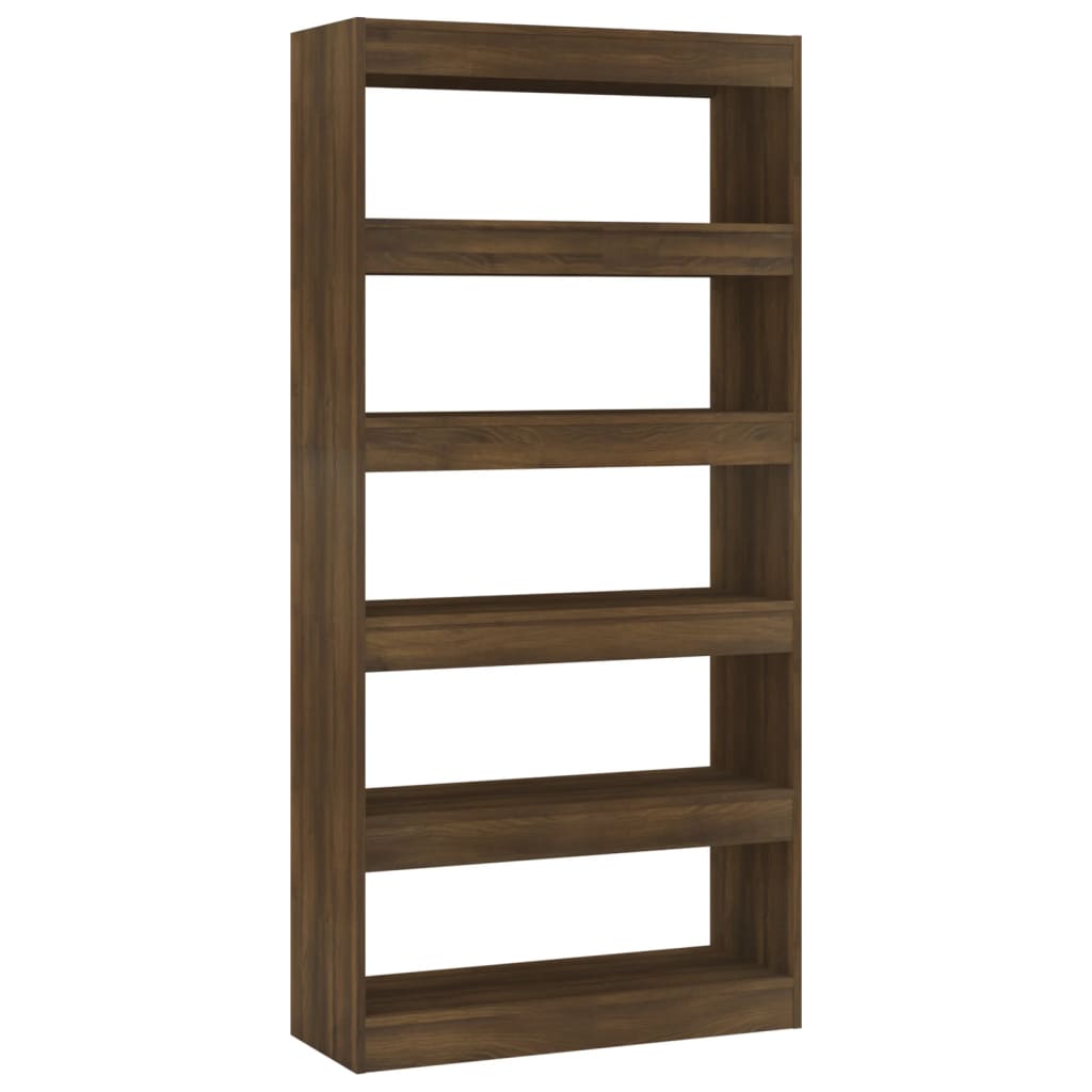 Bibliothèque/Séparateur de pièce Chêne marron 80x30x166 cm Bibliothèques vidaXL   