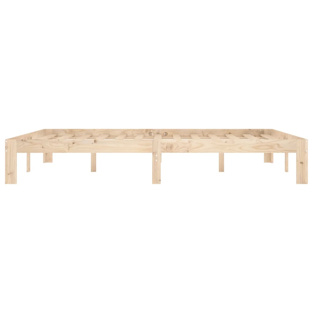 Cadre de lit Bois de pin massif 160x200 cm Lits & cadres de lit vidaXL   