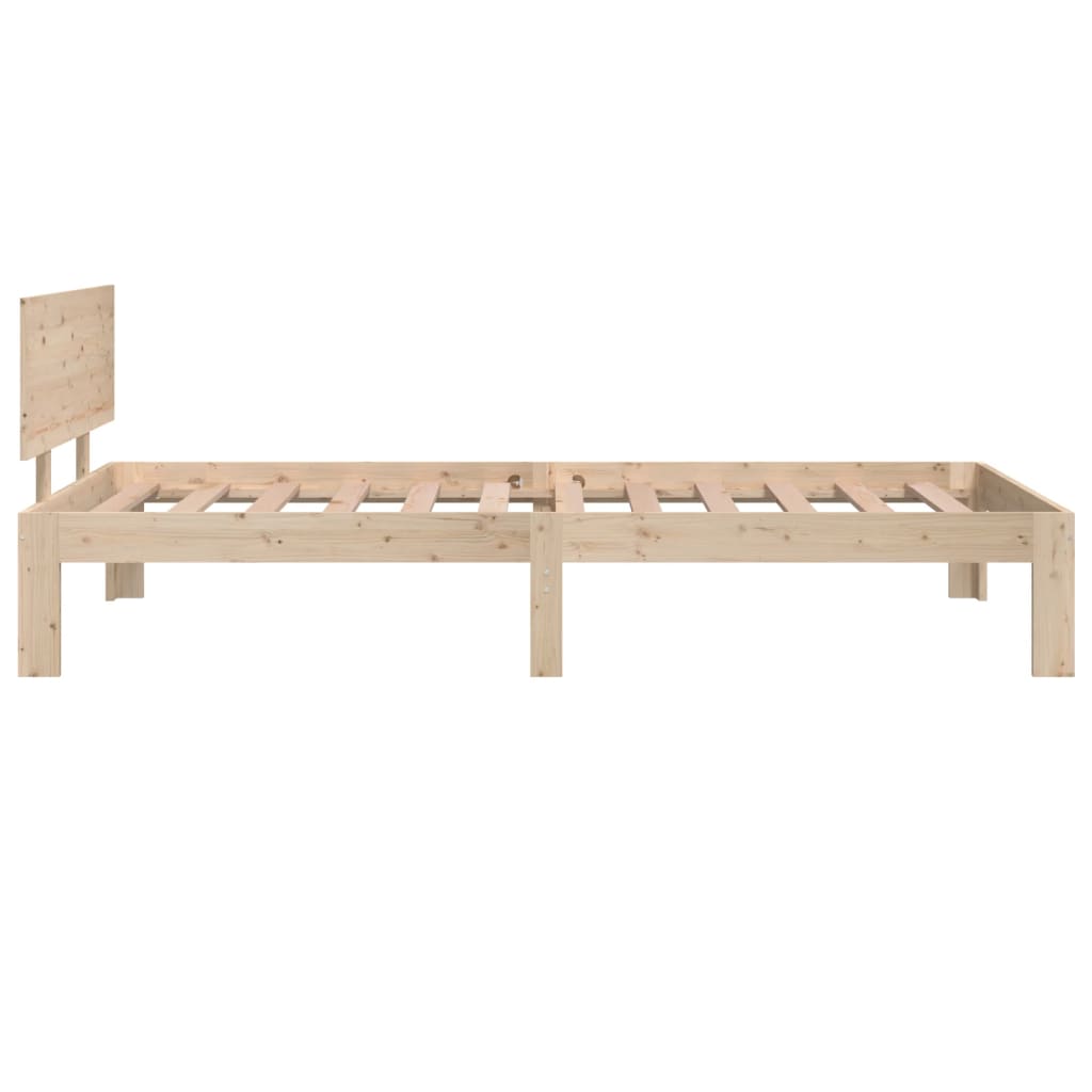 Cadre de lit bois massif 90x190 cm simple Lits & cadres de lit vidaXL   