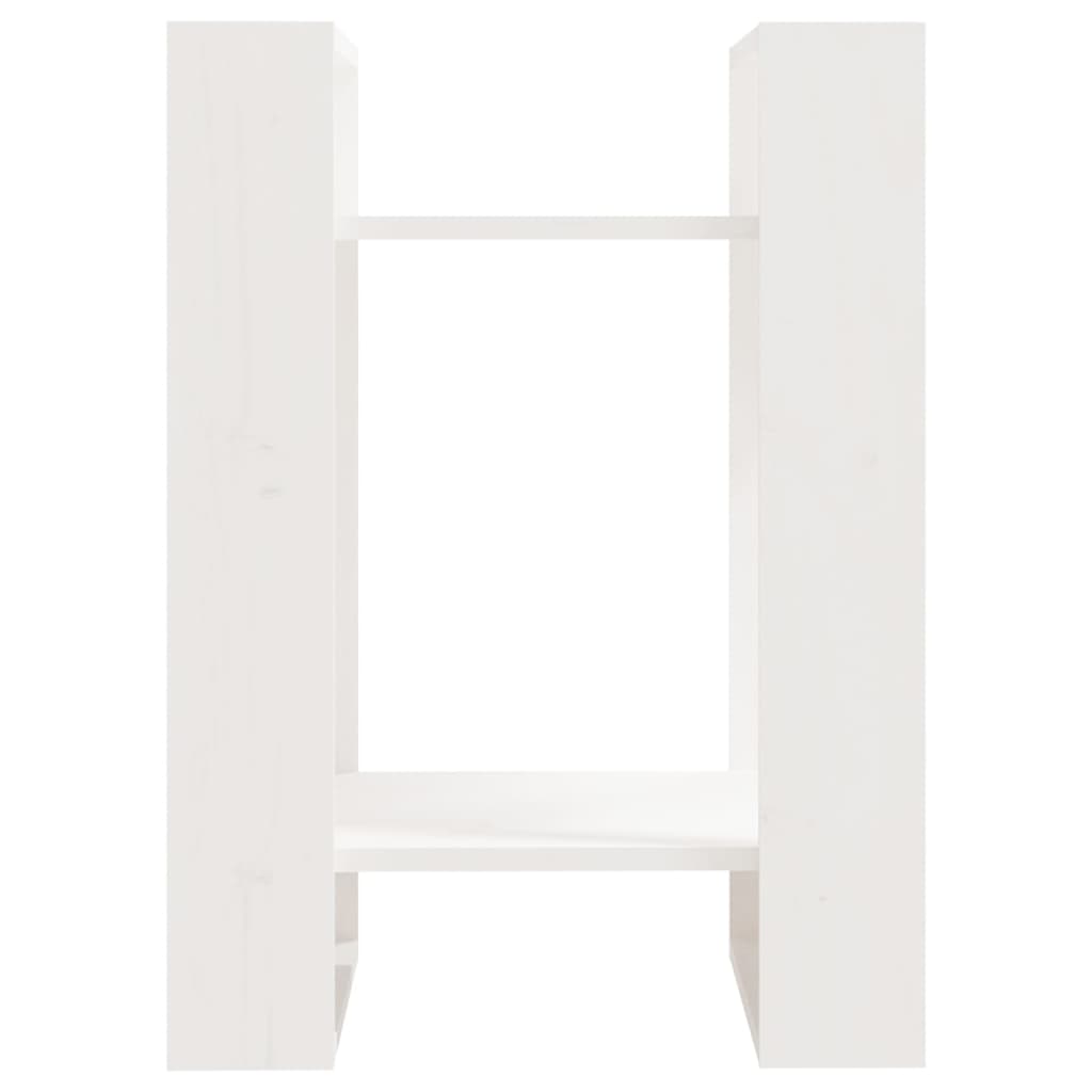 Bibliothèque/Séparateur de pièce Blanc 41x35x57 cm Pin solide Bibliothèques vidaXL   
