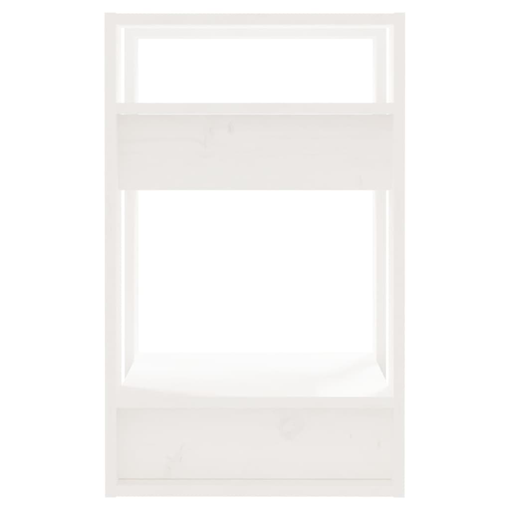 Bibliothèque/Séparateur de pièce Blanc 41x35x57 cm Pin solide Bibliothèques vidaXL   