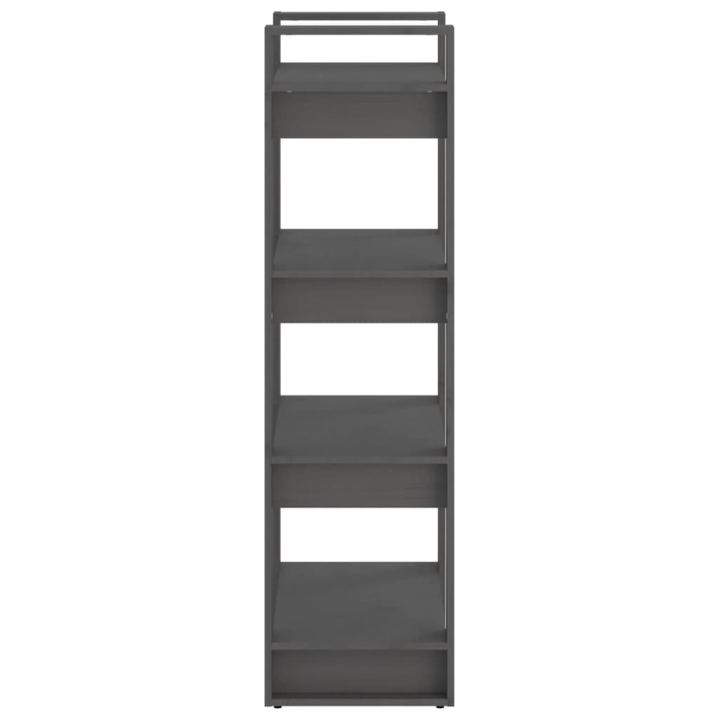 Bibliothèque/Séparateur de pièce Gris 60x35x125 cm Bois massif Bibliothèques vidaXL   