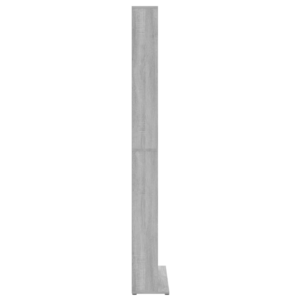 Armoire à CD Sonoma gris 102x23x177,5 cm Bois d'ingénierie Fixations & meubles de rangement multimédia vidaXL   