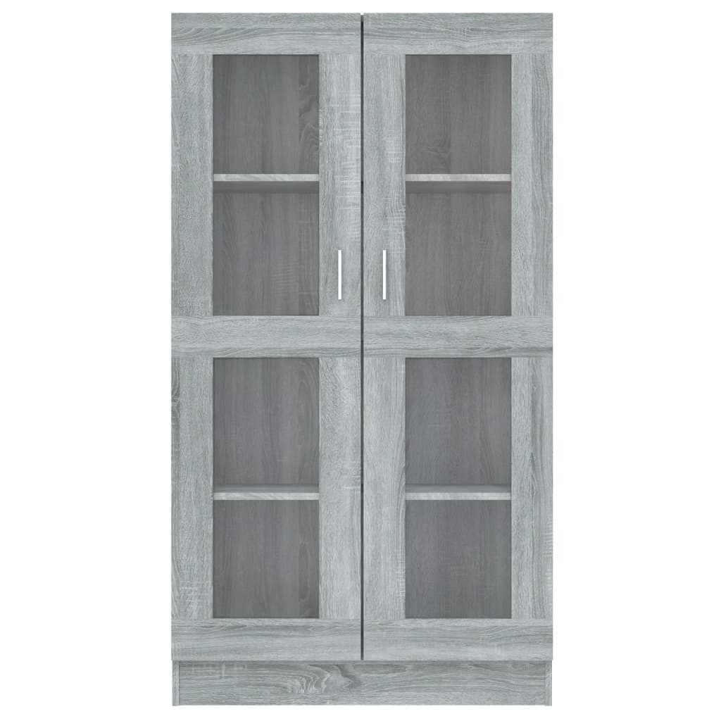 Armoire à vitrine Sonoma gris 82,5x30,5x150cm Bois d'ingénierie Bibliothèques vidaXL   