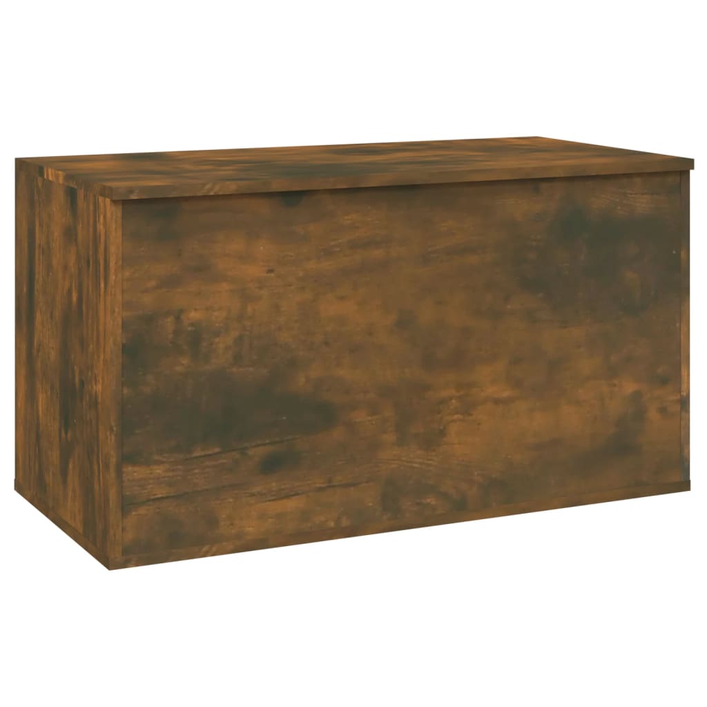 Coffre de rangement Chêne fumé 84x42x46 cm Bois d'ingénierie Coffres de rangement vidaXL