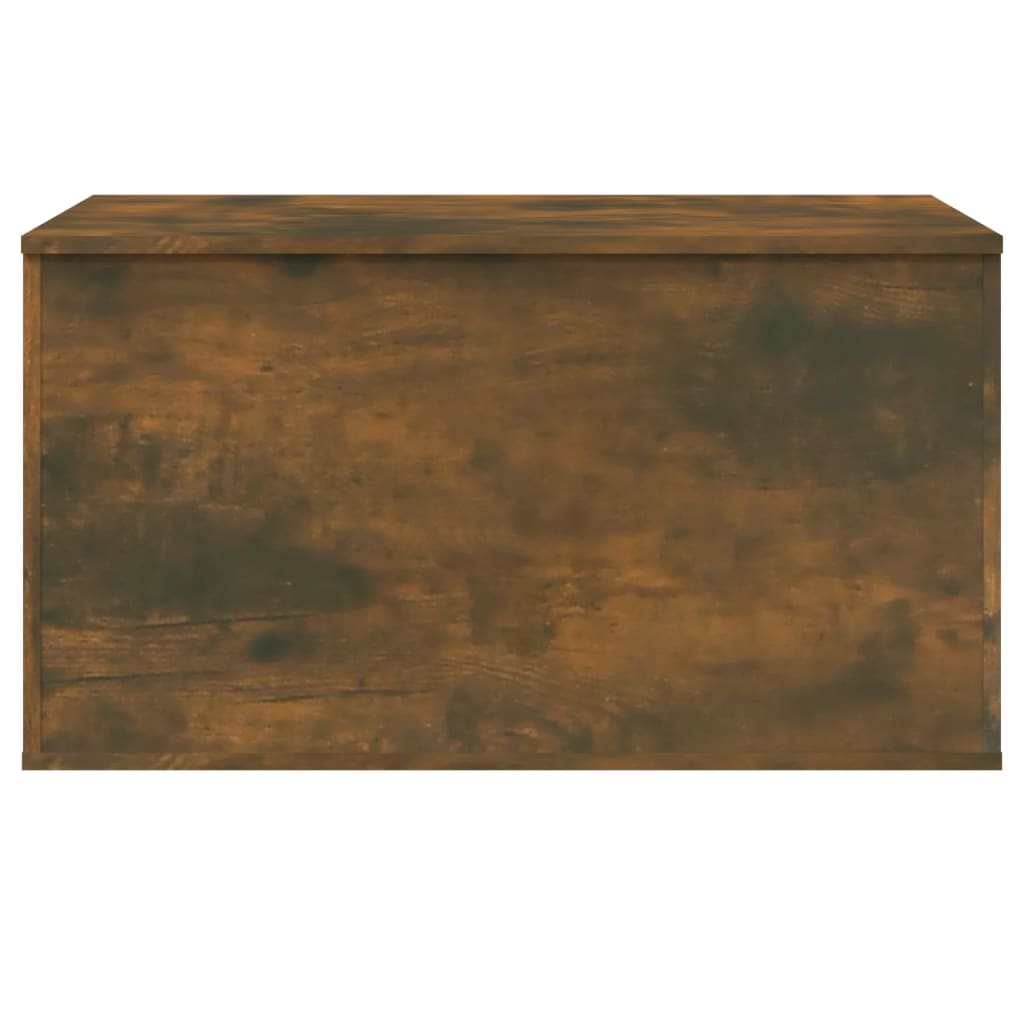 Coffre de rangement Chêne fumé 84x42x46 cm Bois d'ingénierie Coffres de rangement vidaXL