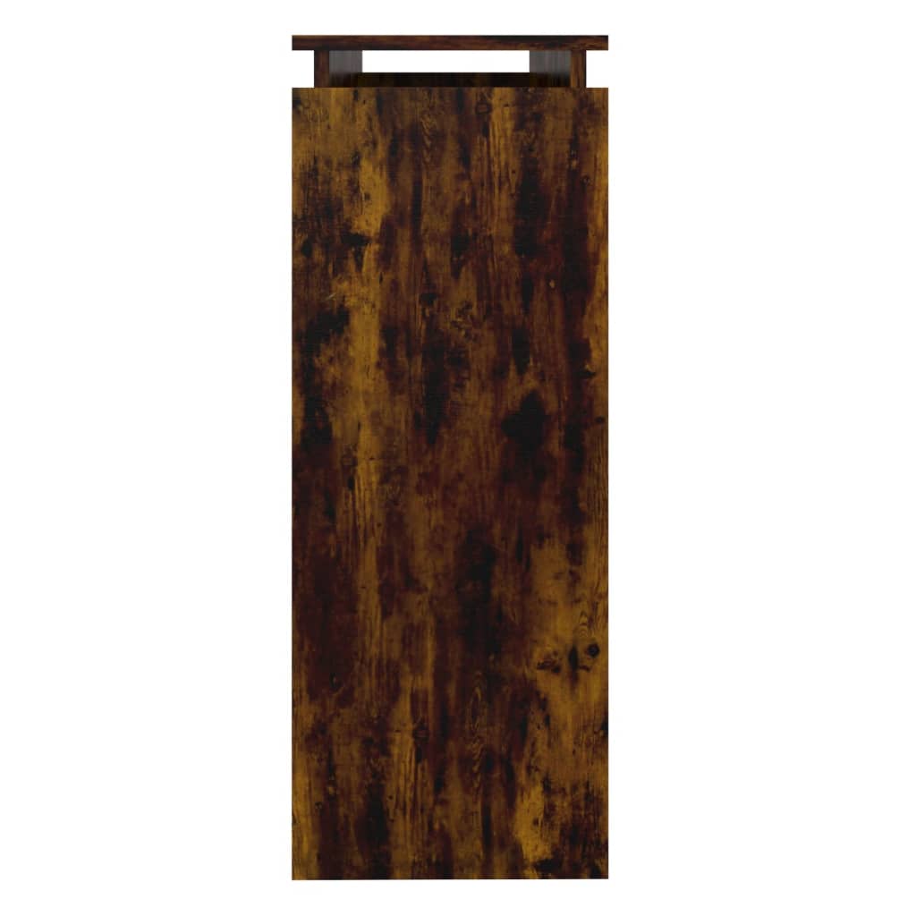 Table console Chêne fumé 102x30x80 cm Bois d'ingénierie Tables d'appoint vidaXL   
