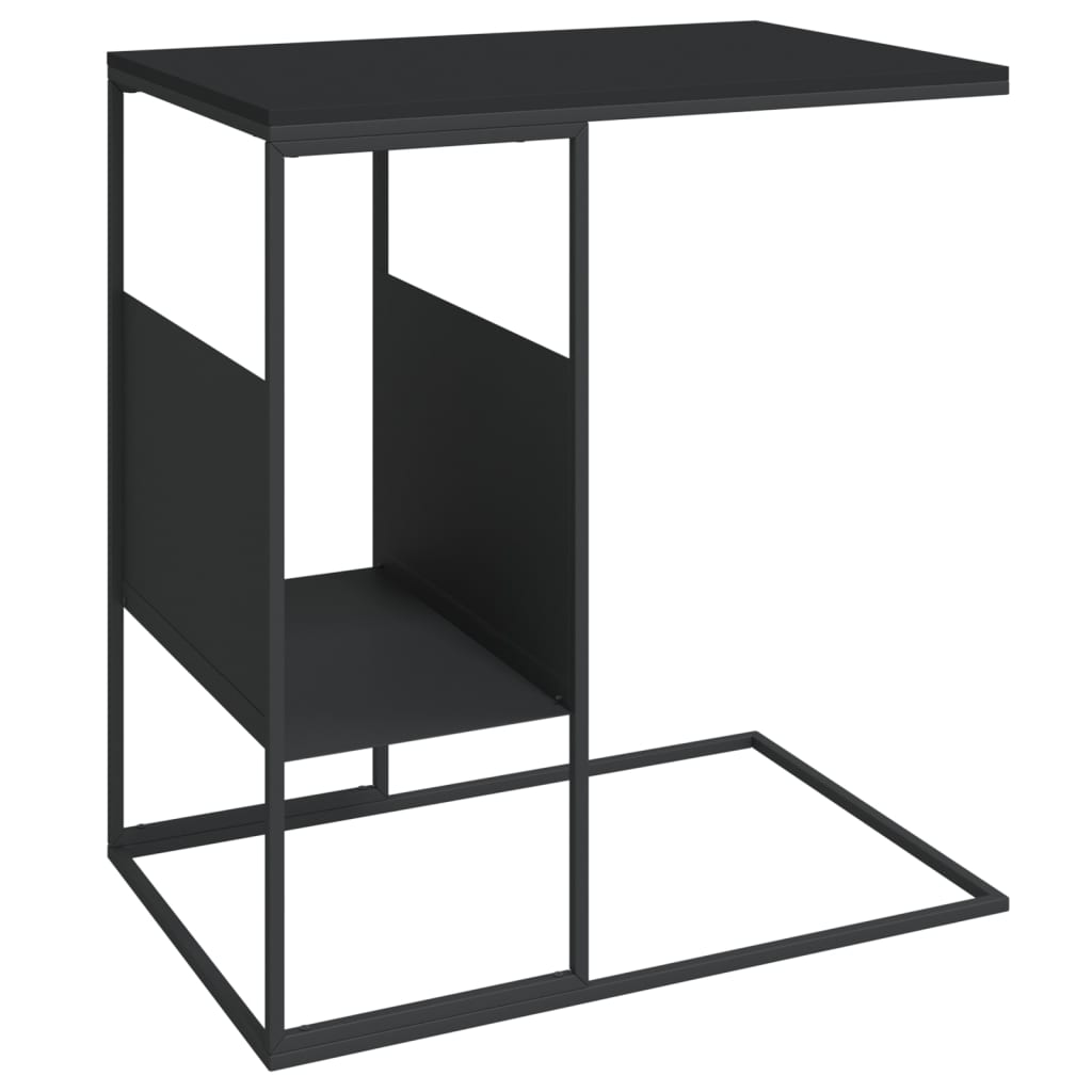 Table d'appoint Noir 55x36x59,5 cm Bois d'ingénierie Tables basses vidaXL   