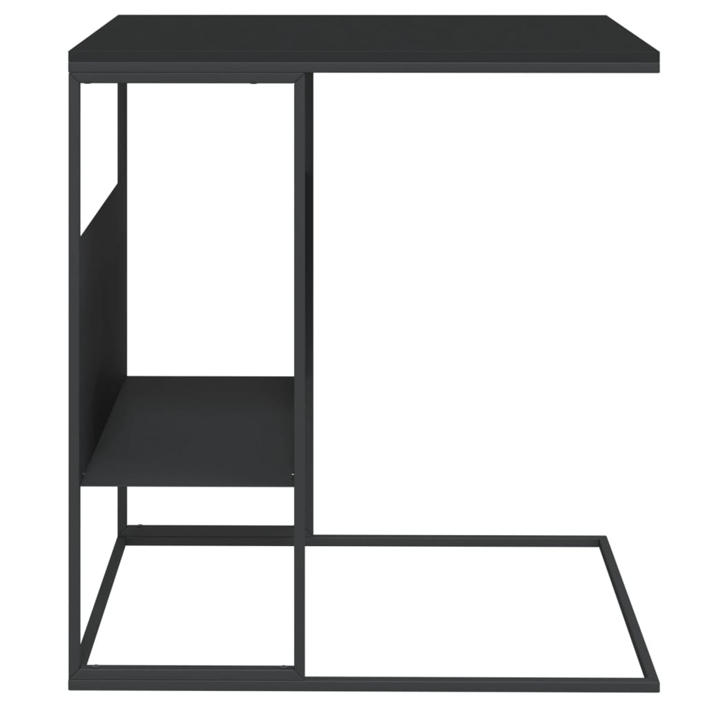 Table d'appoint Noir 55x36x59,5 cm Bois d'ingénierie Tables basses vidaXL   