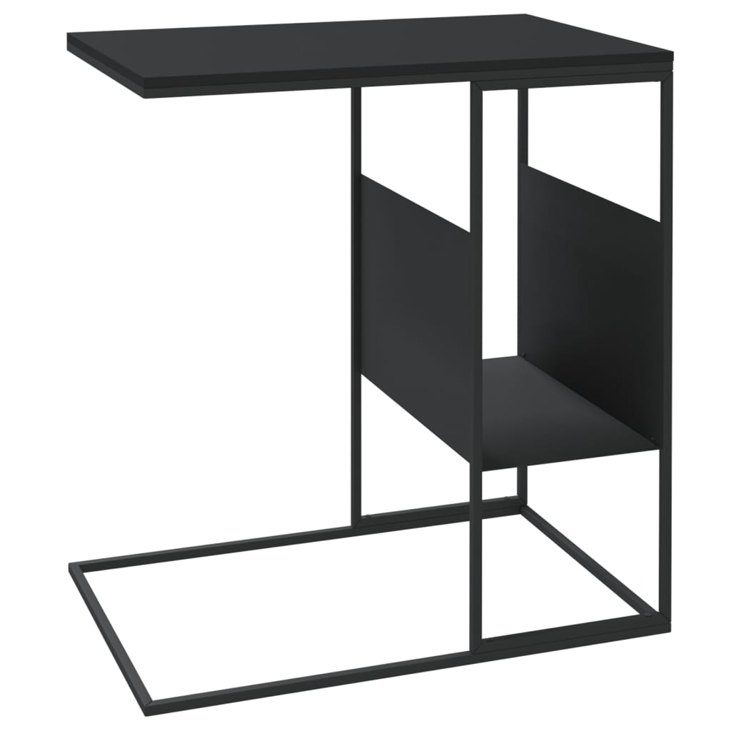 Table d'appoint Noir 55x36x59,5 cm Bois d'ingénierie Tables basses vidaXL   