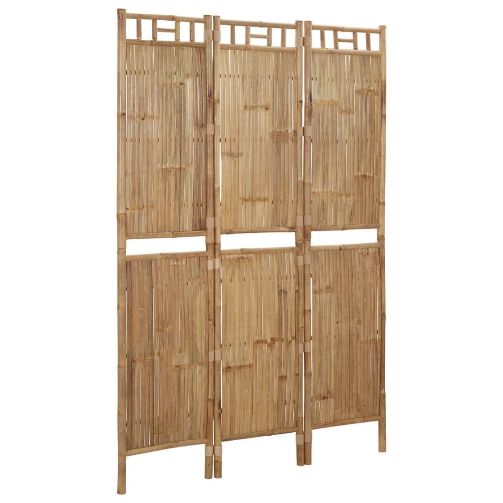 Cloison de séparation 3 panneaux Bambou 120x180 cm Séparateurs de pièces vidaXL   