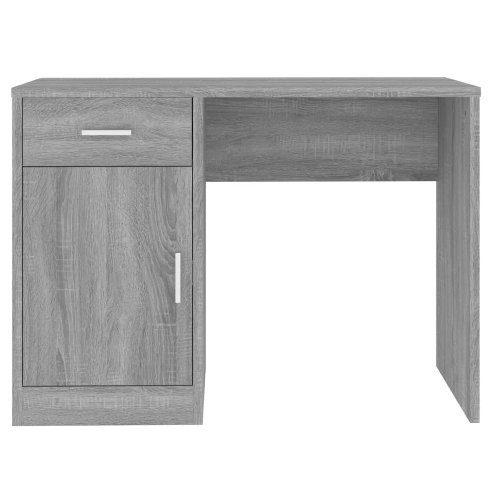 Bureau avec tiroir et armoire Sonoma gris 100x40x73 cm Bureaux vidaXL   