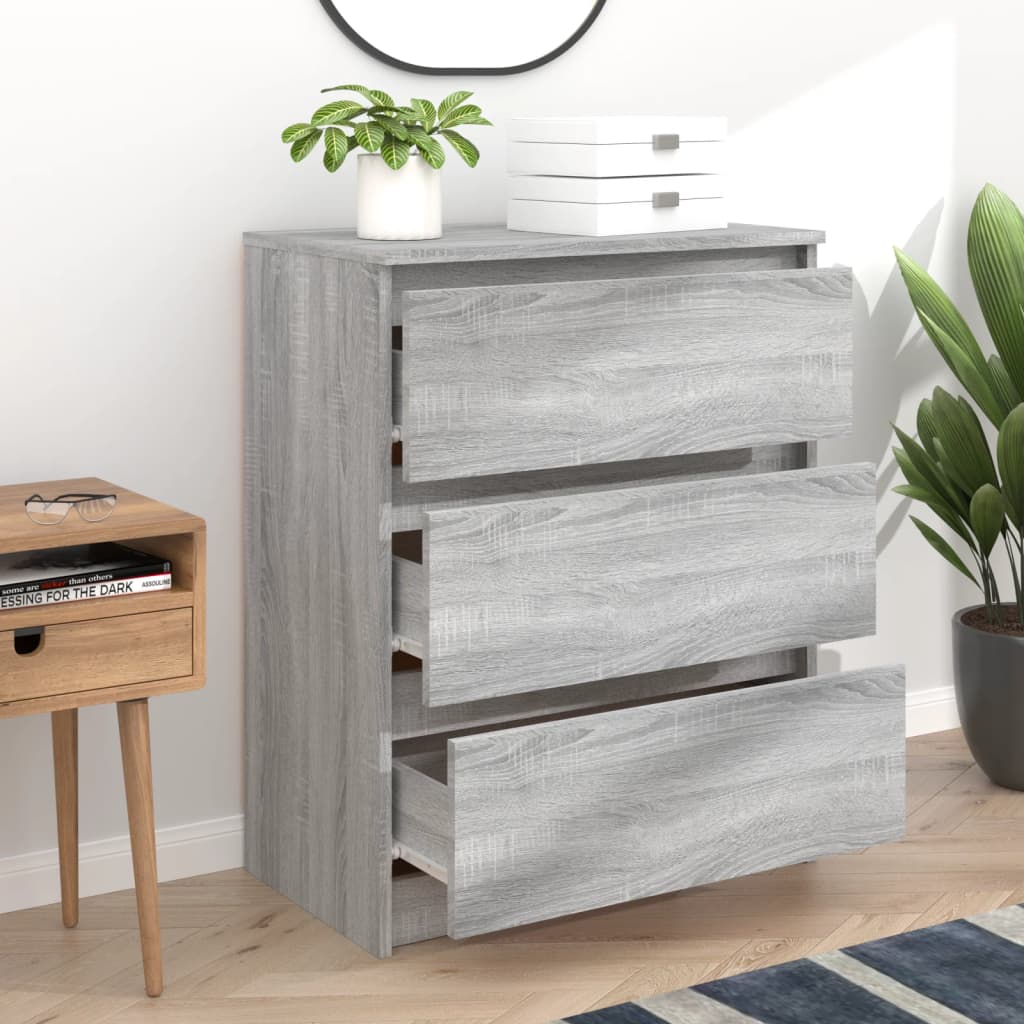 Buffet Sonoma gris 60x35x76 cm Bois d'ingénierie Buffets & bahuts vidaXL   