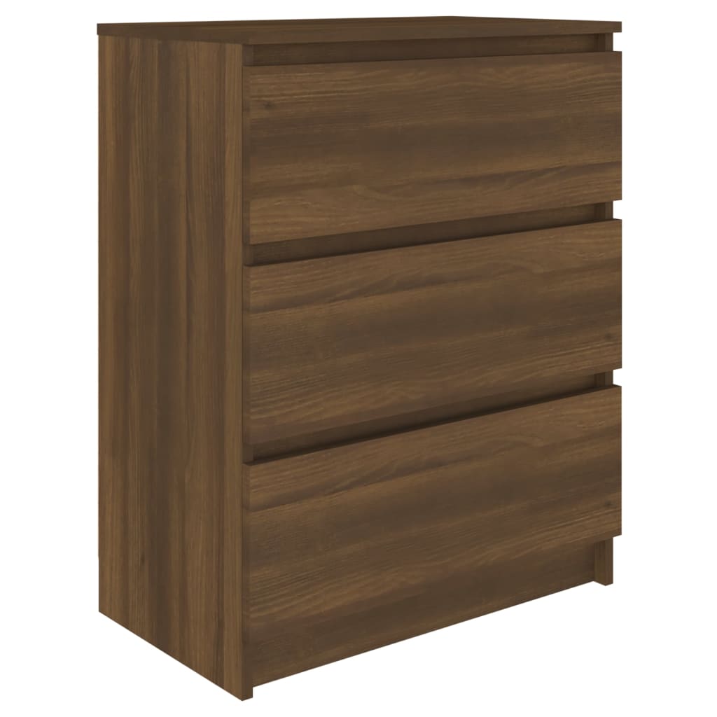 Buffet Chêne marron 60x35x76 cm Bois d'ingénierie Buffets & bahuts vidaXL   
