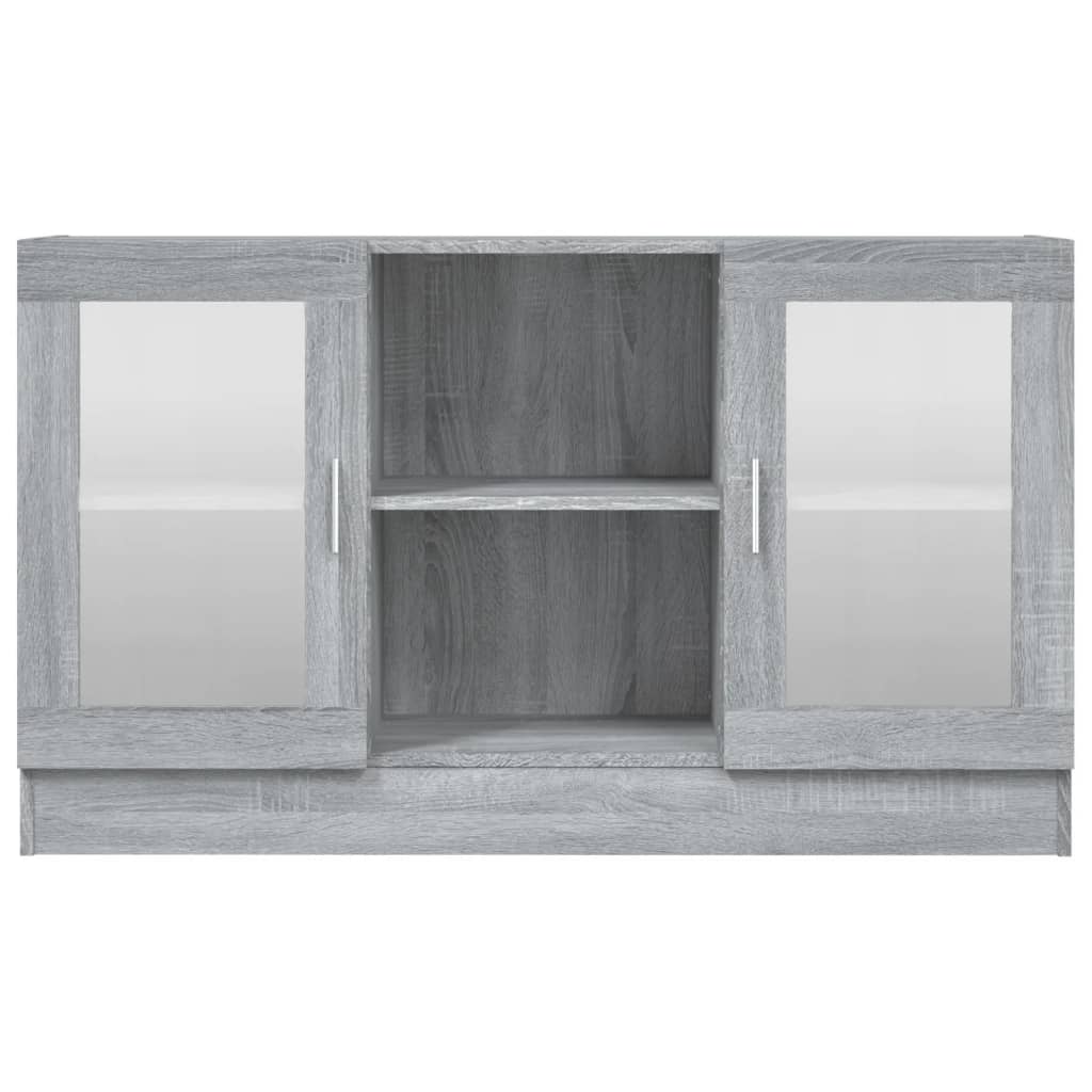 Armoire à vitrine Sonoma gris 120x30,5x70 cm Bois d'ingénierie Buffets & bahuts vidaXL   