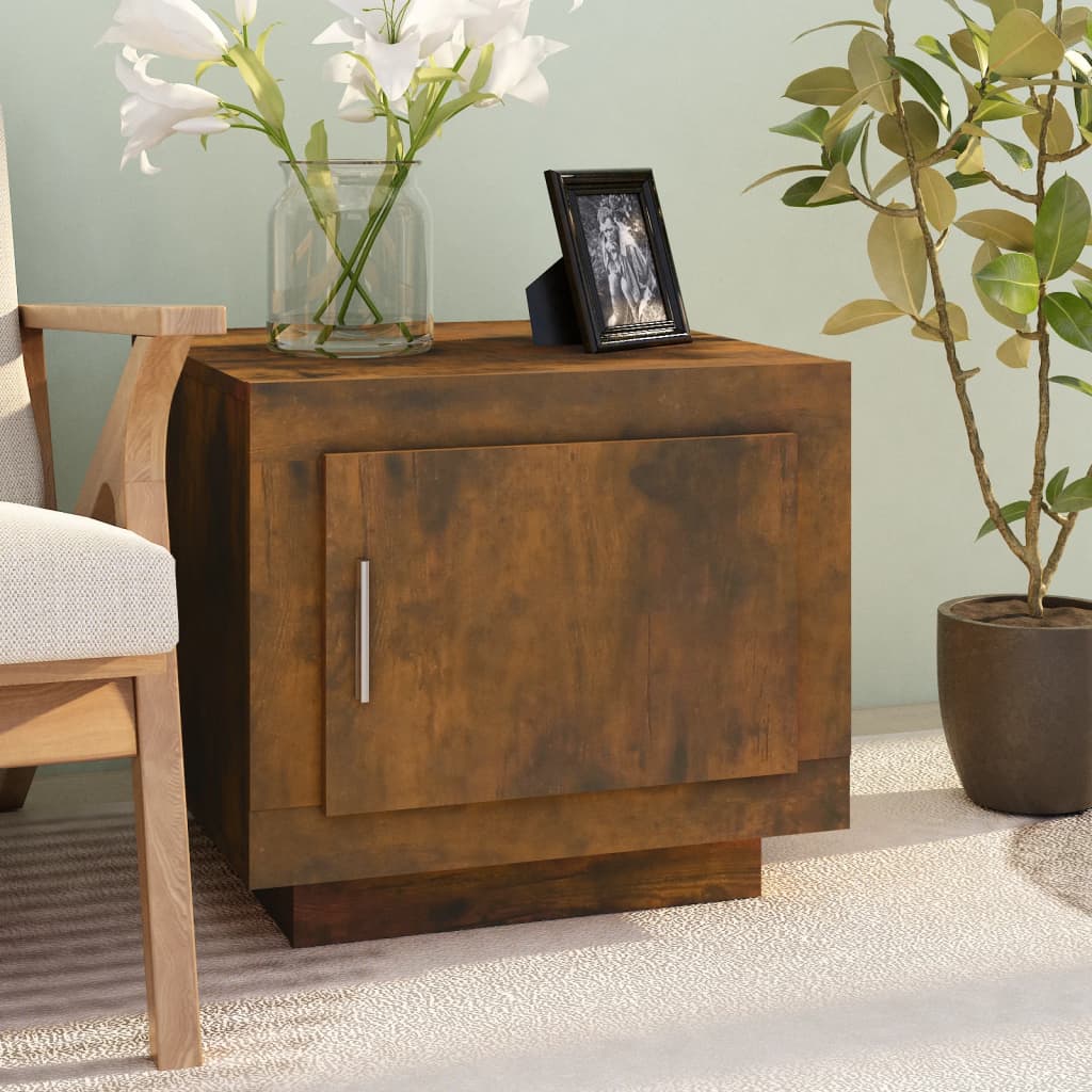 Table basse Chêne fumé 51x50x45 cm Bois d'ingénierie Tables basses vidaXL   