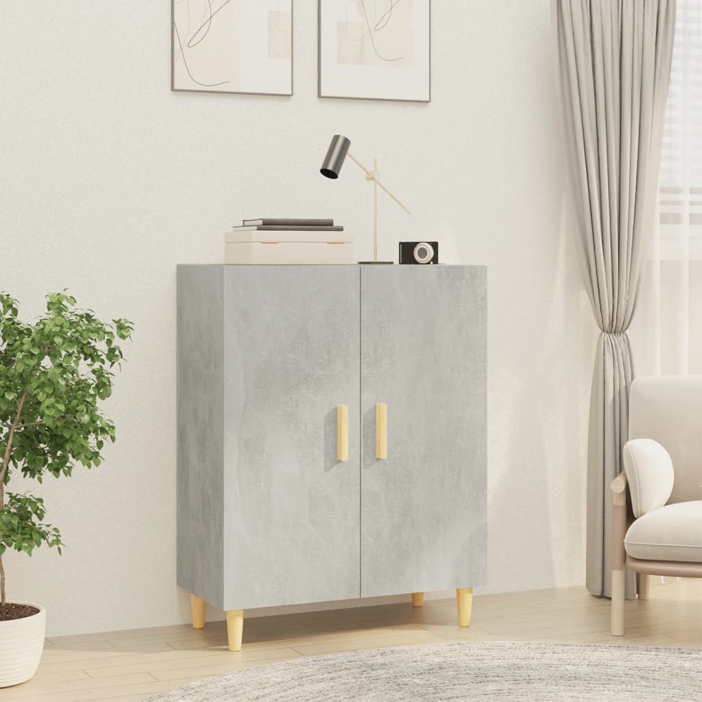 Buffet Gris béton 70x34x90 cm Bois d'ingénierie Buffets & bahuts vidaXL   