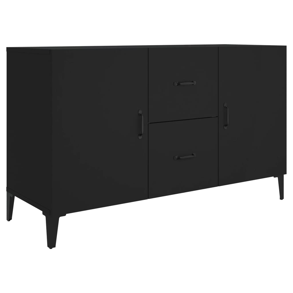 Buffet noir 100x36x60 cm bois d'ingénierie Buffets & bahuts vidaXL   
