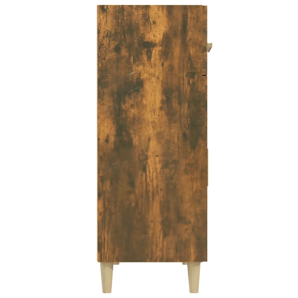 Buffet Chêne fumé 69,5x34x89 cm Bois d'ingénierie Buffets & bahuts vidaXL   