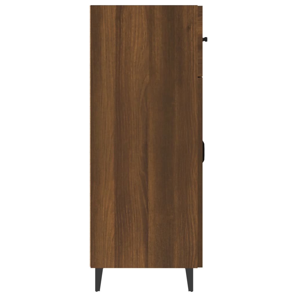 Buffet chêne marron 69,5x34x90 cm bois d'ingénierie Buffets & bahuts vidaXL   