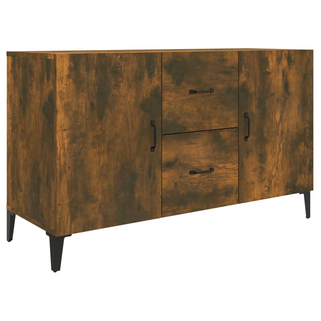Buffet chêne fumé 100x36x60 cm bois d'ingénierie Buffets & bahuts vidaXL   