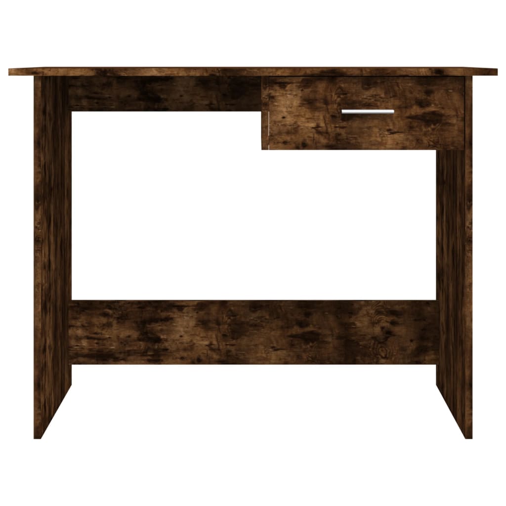 Bureau Chêne fumé 100x50x76 cm Bois d'ingénierie Bureaux vidaXL   