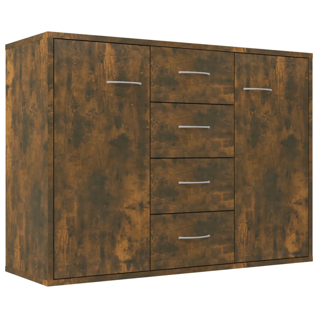 Buffet Chêne fumé 88x30x65 cm Bois d'ingénierie Buffets & bahuts vidaXL   