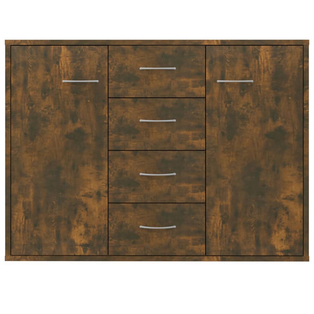 Buffet Chêne fumé 88x30x65 cm Bois d'ingénierie Buffets & bahuts vidaXL   