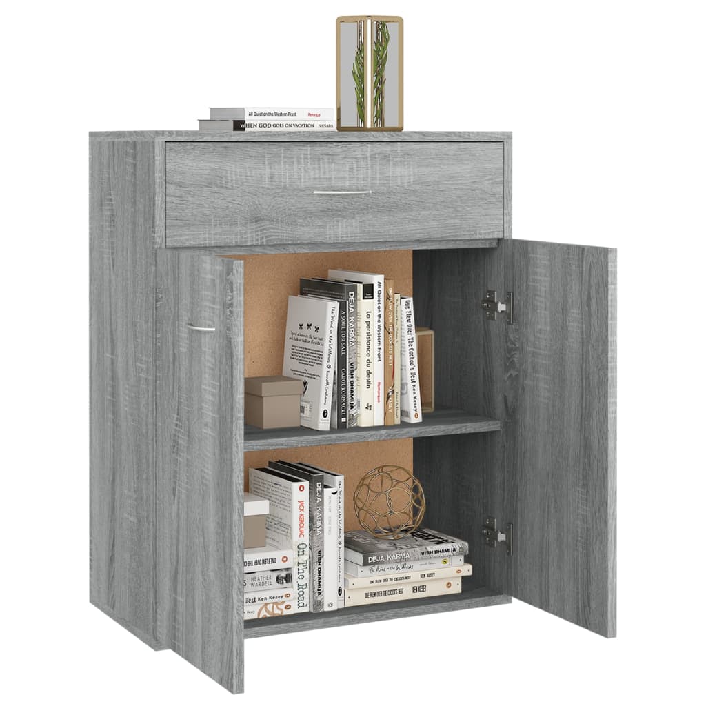 Buffet Sonoma gris 60x30x75 cm Bois d'ingénierie Buffets & bahuts vidaXL   