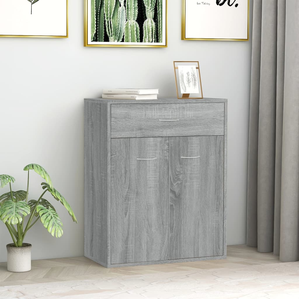 Buffet Sonoma gris 60x30x75 cm Bois d'ingénierie Buffets & bahuts vidaXL   