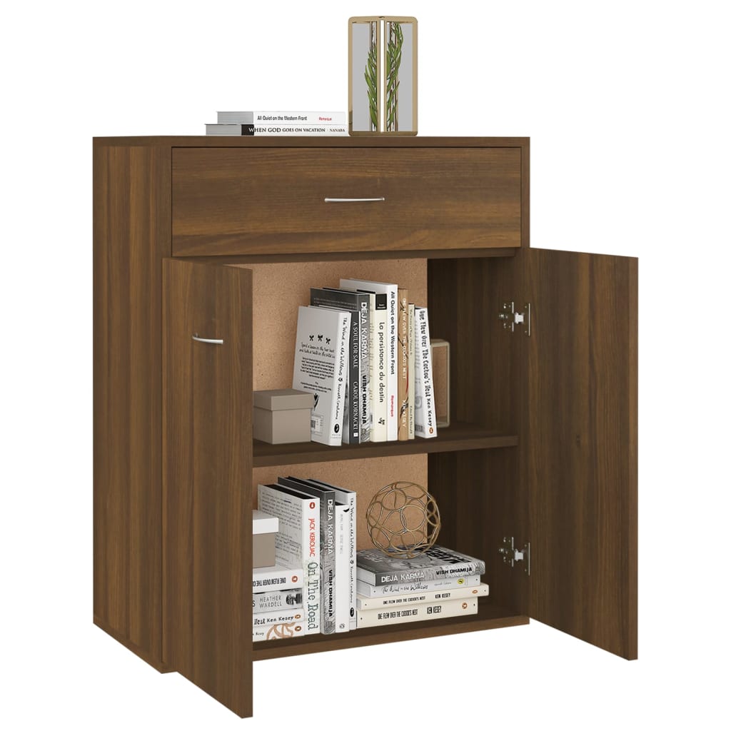 Buffet Chêne marron 60x30x75 cm Bois d'ingénierie Buffets & bahuts vidaXL   