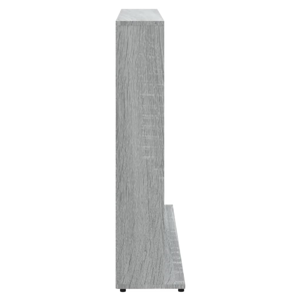 Armoire à CD Sonoma gris 102x23x89,5 cm Bois d'ingénierie Fixations & meubles de rangement multimédia vidaXL   