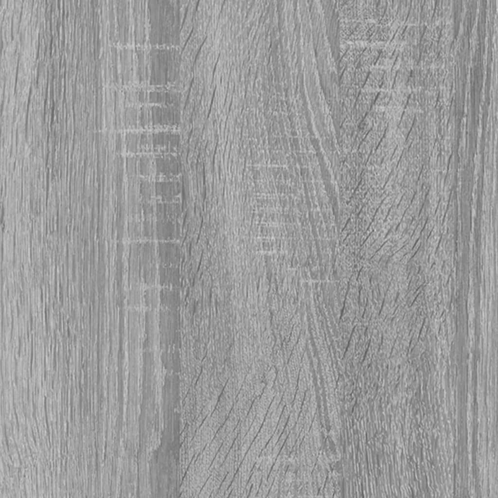 Armoire à CD Sonoma gris 102x23x89,5 cm Bois d'ingénierie Fixations & meubles de rangement multimédia vidaXL   