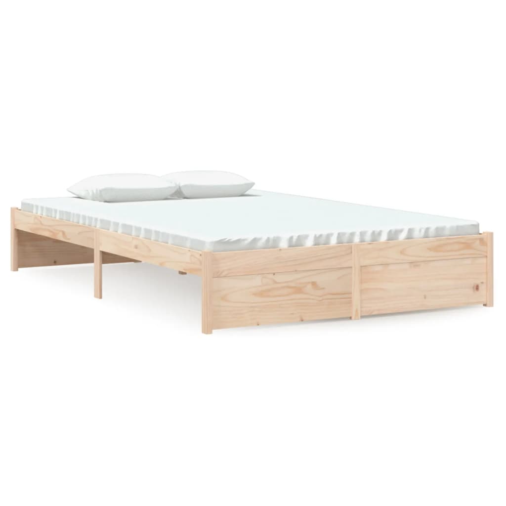 Cadre de lit Bois massif 120x200 cm Lits & cadres de lit vidaXL   
