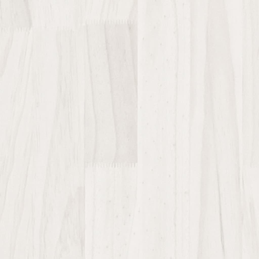 Cadre de lit Blanc Bois de pin massif 160x200 cm Lits & cadres de lit vidaXL   